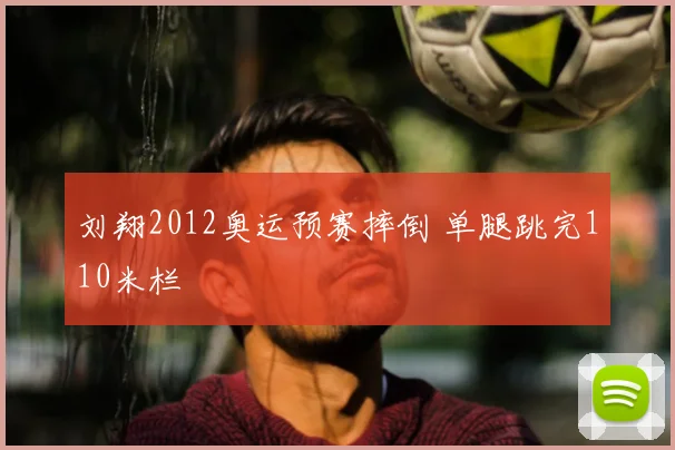 刘翔2012奥运预赛摔倒 单腿跳完110米栏
